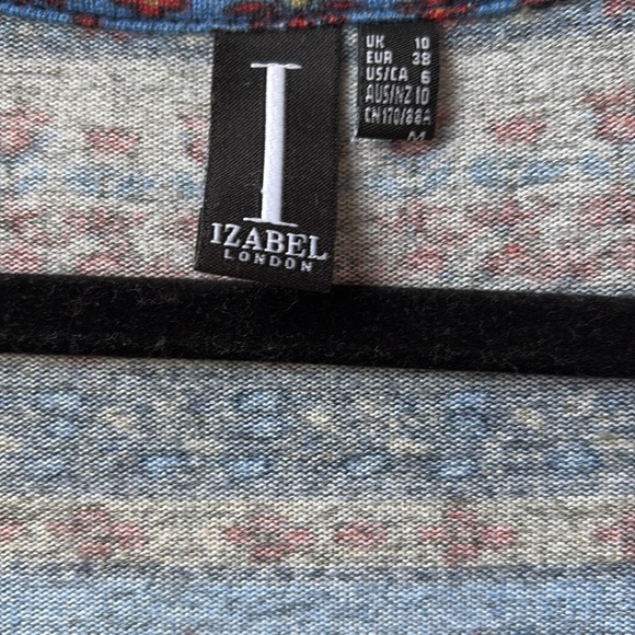 Vintage floral long-sleeve dress - Picture 3 of 4